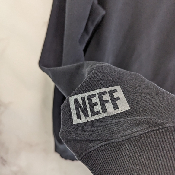 Neff Bart Simpson Hoodie Mens Large Black Skate Graphic Pullover Sweatshirt - Picture 9 of 11